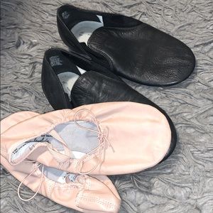 Ballet and jazz shoes